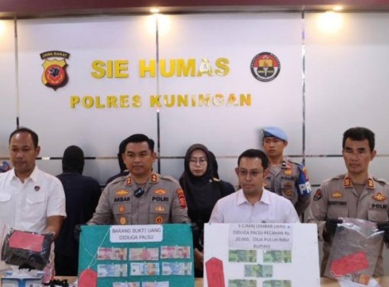 Satreskrim Polres Kuningan Ungkap, Dua Kasus Peredaran Uang Palsu